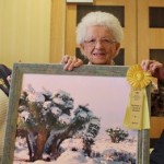 Art Show 2014 Peoples Choice Winner Val Meir with her winning photograph